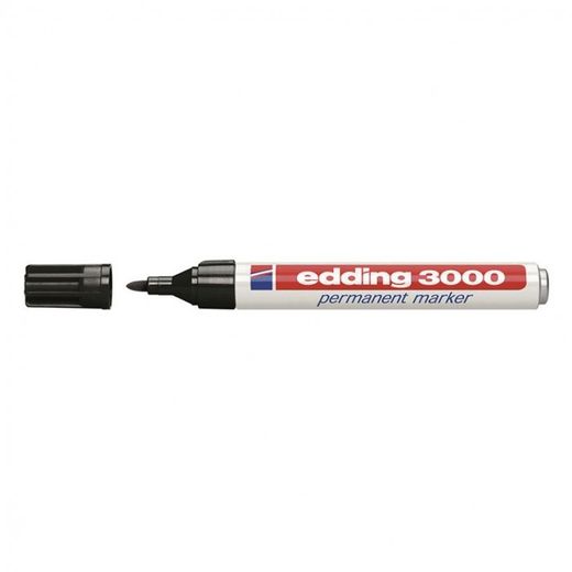 ROTULADOR DE TINTA PERMANENTE "EDDING 3000". FINO-PUNTA REDONDA
