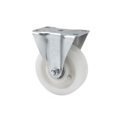 RUEDA FIJA 17-61-50-FT NYLON BLANCO EXTRAFUERTE EJE LISO