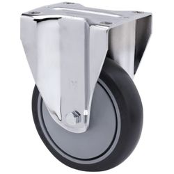 RUEDA FIJA 17A125CP-PGAIB125 GOMA GRIS BOLAS
