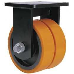 RUEDA FIJA 17HLR300-HUB(DOBLE)POLIURETANO BOLAS