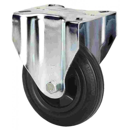 RUEDA FIJA 17ZV125-PSN GOMA NEGRA