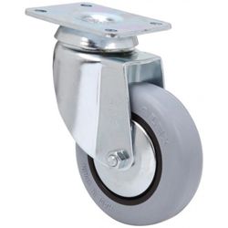 RUEDA GIRATORIA 10BH100CP-PLGI GOMA GRIS