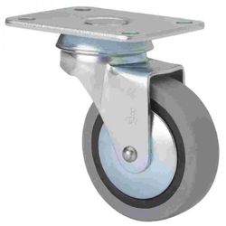 RUEDA GIRATORIA 10BSR40-PGI40 GOMA GRIS