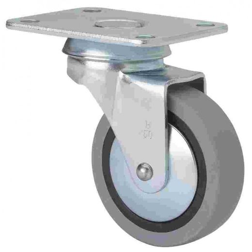 RUEDA GIRATORIA 10BSR40-PGI40 GOMA GRIS