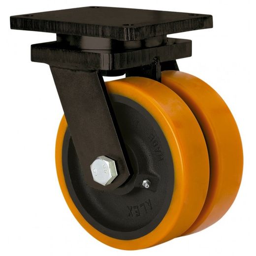 RUEDA GIRATORIA 10HLG250-HUB POLIUR.BOL.