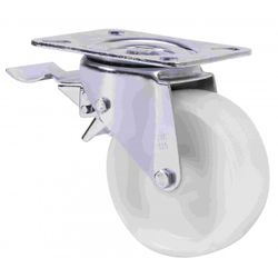 RUEDA GIRATORIA 10TVCFD125-TP125 POLIAM.FRENO