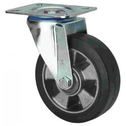 RUEDA GIRATORIA 10ZV125-DEB GOMA ELAST.