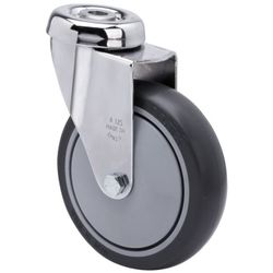 RUEDA GIRATORIA 20A125CP-PGAIB125 GOMA GRIS BOLAS