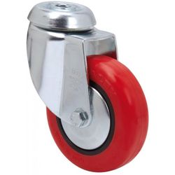 RUEDA GIRATORIA 20BH80-PPI POLIURETANO ROJO