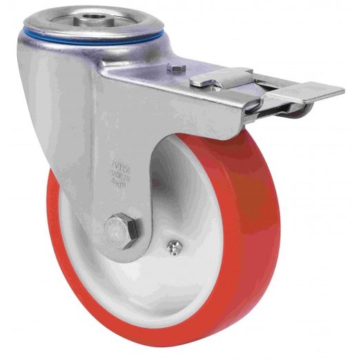 RUEDA GIRATORIA 20ZVIFD150-PO150 INOX FRENO