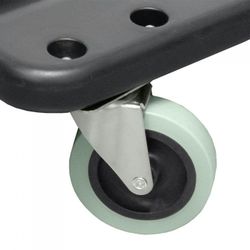 RUEDA PARA CAMILLA PLASTICO REF.52148 GRIS