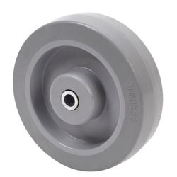 RUEDA PGR160-20-60 GOMA ELASTICA GRIS EJE RODILLOS