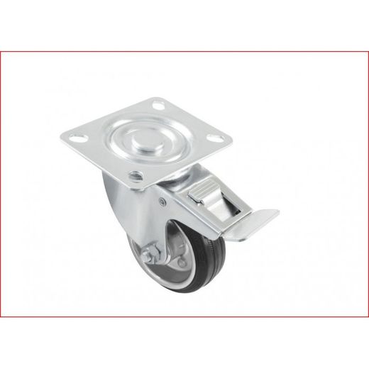 RUEDA PLET/FREN 2523-125 GOMA NEGR (S)