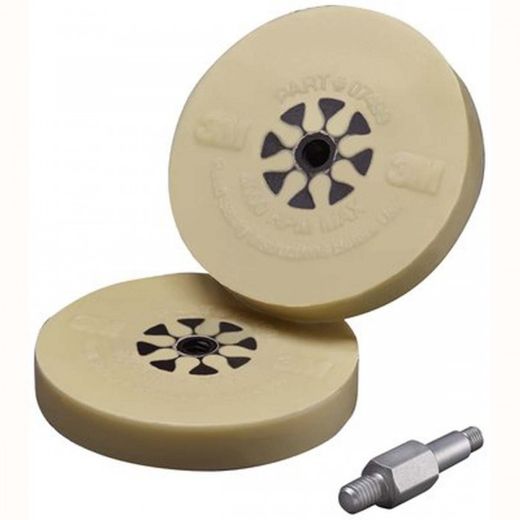 RUEDA REMOVEDORA BEIGE 100MMX16MM