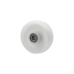 RUEDA TN200-20-60 NYLON BLANCO EJE LISO