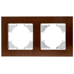S-EMPOT.ALUMINIO MARRON MARCO 2ELEM.HORI