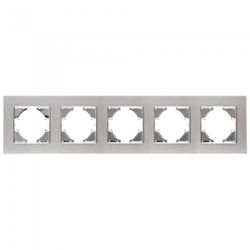 S-EMPOT.ALUMINIO PLATA MARCO 5ELEM.HORI