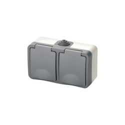 S-SUPERFICIE LUXE IP54 DOBLE ENCHUFE