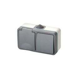 S-SUPERFICIE LUXE IP54 ENCHUFE+CONMUTADOR