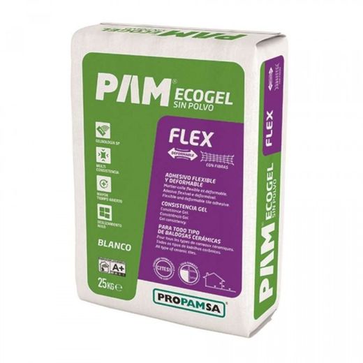SACO CEMENTO COLA PROPAM ECOGEL FLEX GRIS 25KG