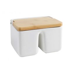 SALERO DOBLE CERAMIC+BAMBOO