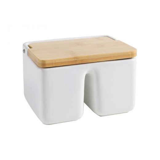 SALERO DOBLE CERAMIC+BAMBOO