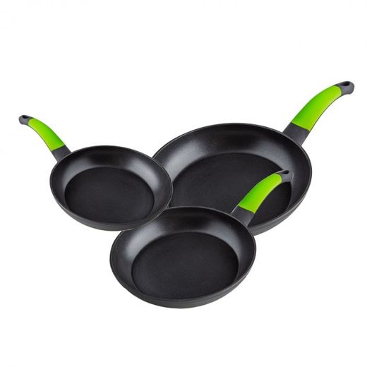 SARTEN ALUMINO F. XYLAN ECOLOGICA SET 3PCS.