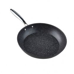 SARTEN ALUMINO FORJADO PIEDRA M/INOX. 24 CM.