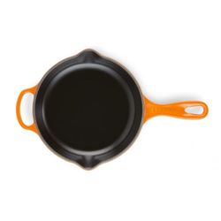 SARTÉN REDONDA, HIERRO FUNDIDO, NARANJA VOLCÁNICO, 20 CM