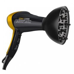 SECADOR PROFESIONAL IONICO 2200W AC NEGRO/DORAD