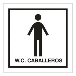 *SEÑAL 100X100 ADHESIVA ASEOS SRES.