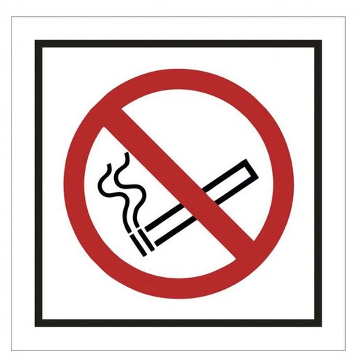 *SEÑAL 100X100 ADHES.PROHIBIDO FUMAR