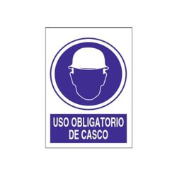 SEÑAL 21X30 USO OBLIGATORIO CASCO