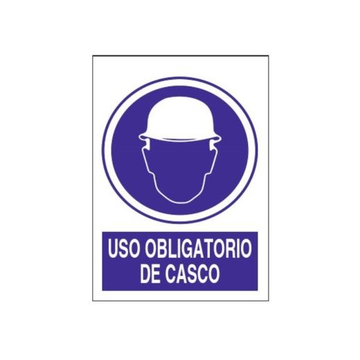 SEÑAL 21X30 USO OBLIGATORIO CASCO