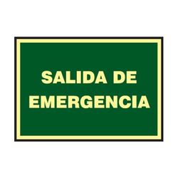 SEÑAL 297X148 CLASE B FOTOLUMINISCENTE SALIDA DE EMERGENCIA