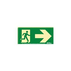 SEÑAL 320X160 CLASE B FOTOLUMINISCENTE PVC PUERTA DCHA.