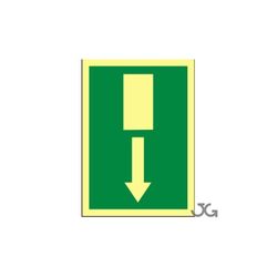 SEÑAL A4 CLASE B FOTOLUMINISCENTE PVC LOCALIZACION SALIDA