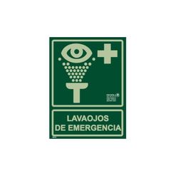 SEÑAL A4 LAVAOJOS EMERGENCIA FOTOLUMINISCENTE