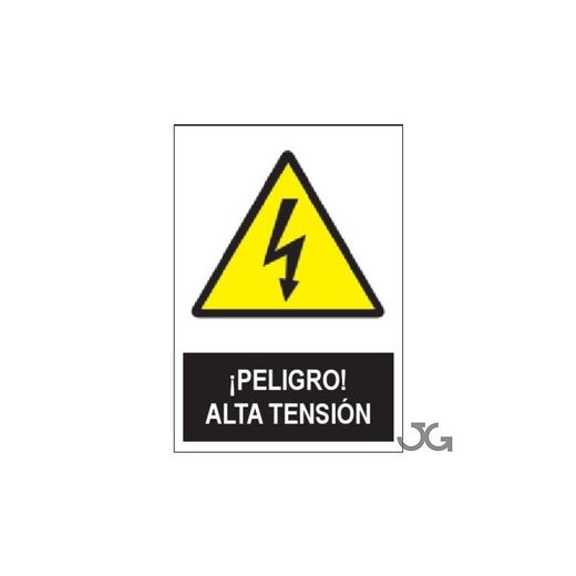 SEÑAL ADHESIVO PELIGRO ALTA TENS.10X15