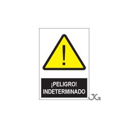 SEÑAL ADHESIVO PELIGRO INDEFINIDO