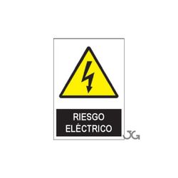 SEÑAL ADHESIVO RIESGO ELECTRICO 10X15