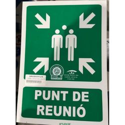 SEÑAL CATALÀ A4 CLASE B FOTOLUMINISCENTE PVC PUNT DE REUNIO