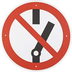 SEÑAL DE PROHIBICION, VDE 12193 VDE