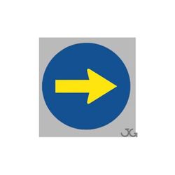 SEÑAL DIRECCION OBLIGATORIA DCHA