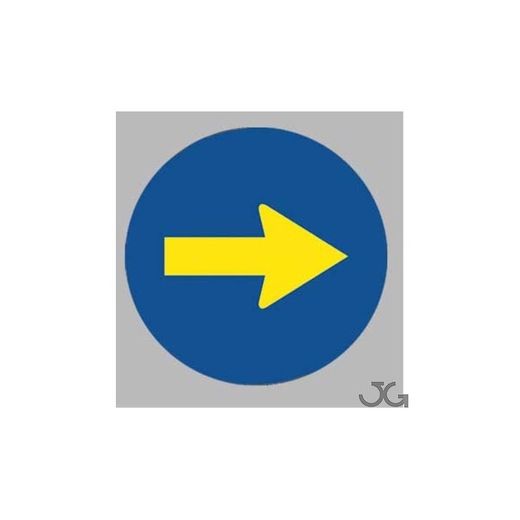 SEÑAL DIRECCION OBLIGATORIA DCHA