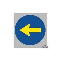 SEÑAL DIRECCION OBLIGATORIA IZQUIERDA