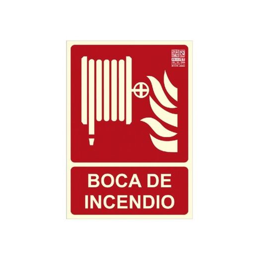 SEÑAL FOTOLUMINISCENTE BOCA DE INCENDIO