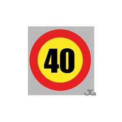 SEÑAL LIMITE VELOCIDAD 40KM/H