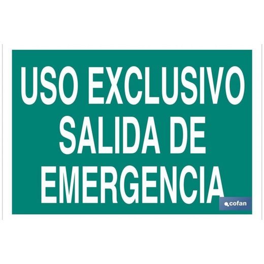 SEÑAL LUMINISCENTE 297X210MM.