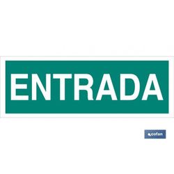 SEÑAL LUMINISCENTE 400X100MM "ENTRADA"